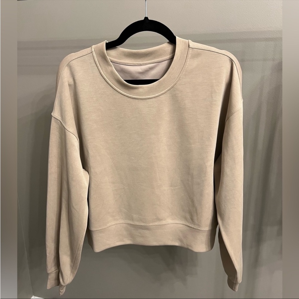 Lululemon Softstreme Perfectly Oversized Cropped Crew Size 6